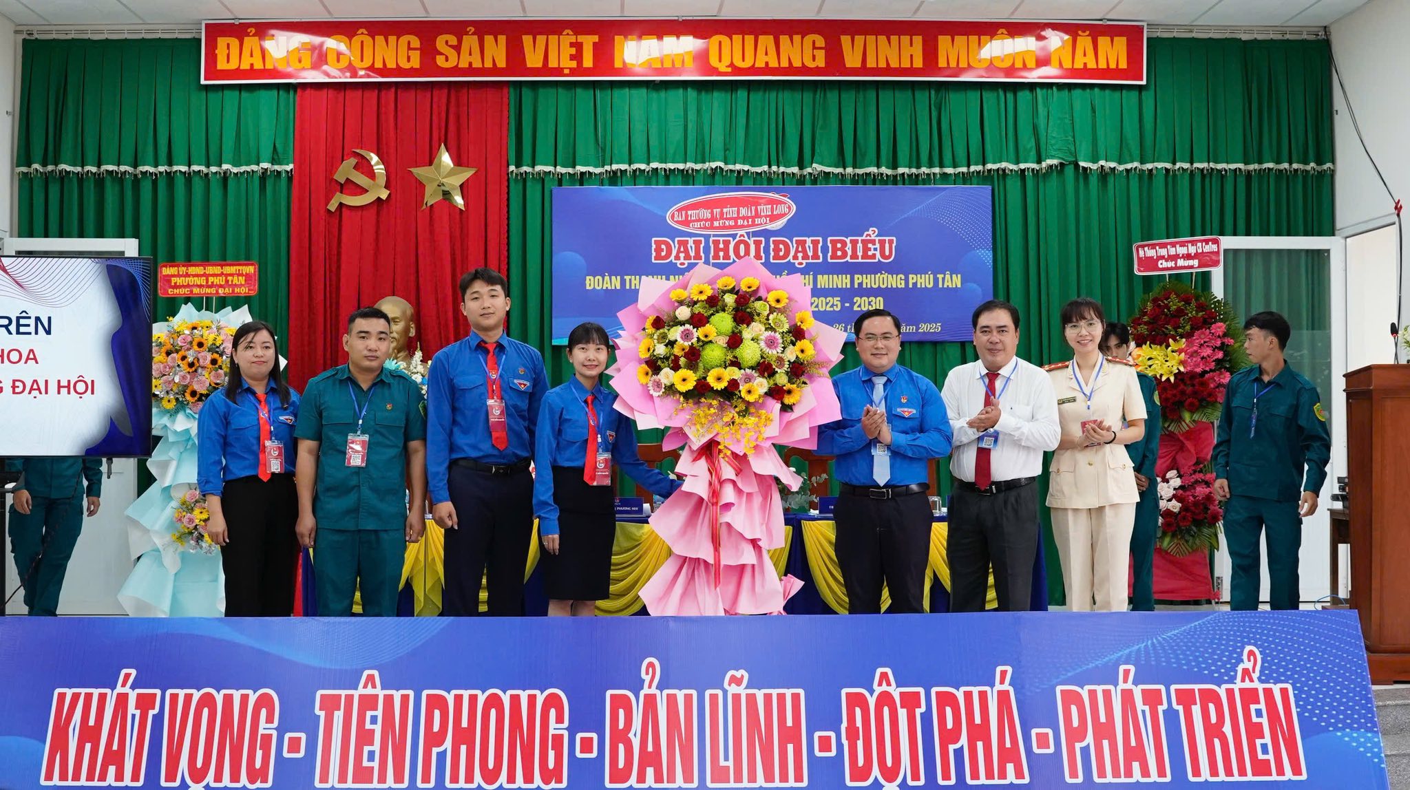 Đại hội Thanh niên cộng sản Hồ Chí Minh phường Phú Tân lần thứ IV, nhiệm kỳ 2025 – 2030 thành công tốt đẹp