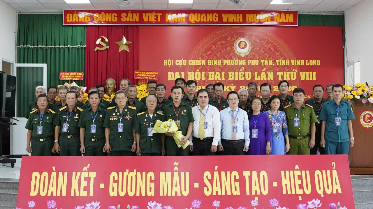 Đại hội Đại biểu Hội Cựu chiến binh phường Phú Tân lần thứ VIII nhiệm kỳ 2025-2030