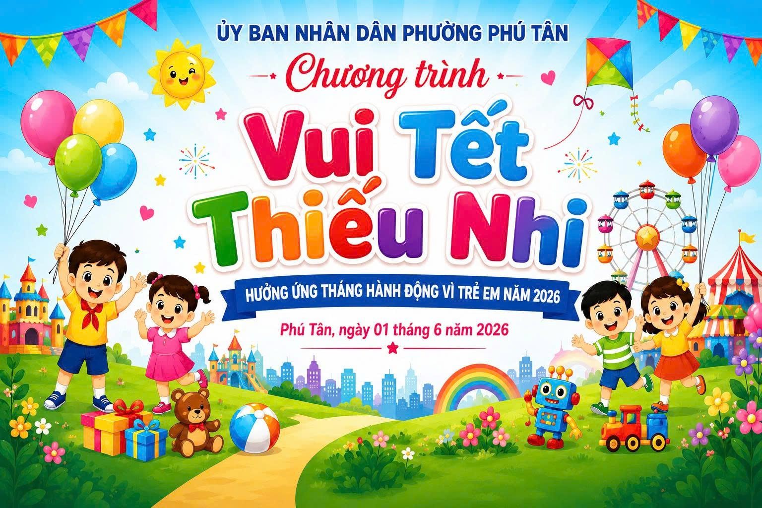 Hưởng ứng ngày Quốc tế thiếu nhi 1/6 và tháng hành động vì trẻ em năm 2026