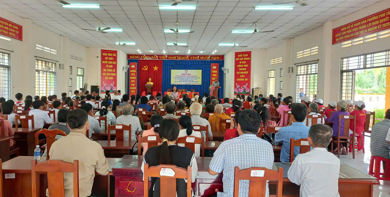 Sôi nổi Ngày hội Đại đoàn kết toàn dân tộc liên khu phố Hữu Nhơn – Hữu Thành, phường Phú Tân năm 2025
